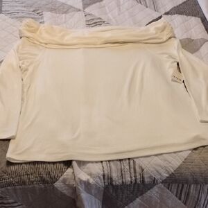 a.n.a. Woman's Snowdrift Off-Shoulder Top, Size: 3X, NWT